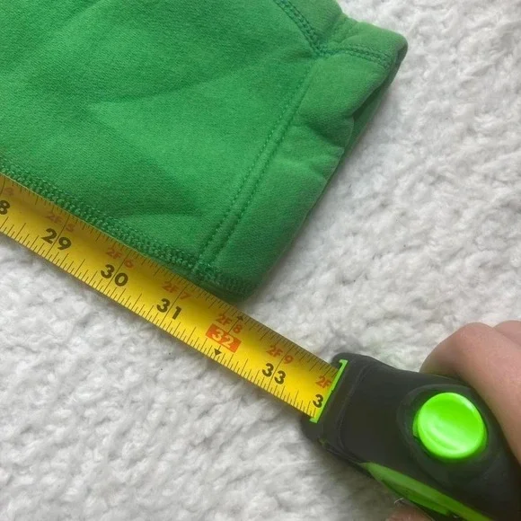 Y2K Abercrombie & fitch men's straight leg green sweatpants loose M - Picture 7 of 8